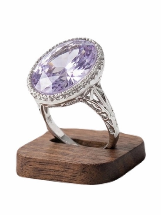 Macy's Jewelry - New S925 Sterling Silver Handmade Tanzanite Zoisite Crystal Celtic Floral Ring